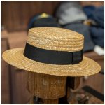 Fiebig Headwear since 1903 Letní slaměný boater klobouk unisex žirarďák Canotier UV faktor 50 – Zboží Dáma