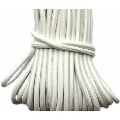 Prima-obchod Kulatá pruženka Ø5 mm, barva Bílá – Zboží Dáma