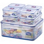 Lock&Lock Sada dóz HPL836SC set 7ks 1 x 2 x 800 ml 4 x 350 ml 5,5 l – Zboží Mobilmania