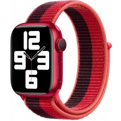 !!! Strapido nylonový pro Apple Watch 42/44/45 mm Červeno černý N0100A42-74 – Zboží Mobilmania