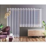 Hotová záclona nebo balkonový komplet, Nela, bílá 200 x 250 cm dveře – Zboží Dáma