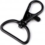 Kovová karabina průvlek 25mm - 1ks Barva: černá – Hledejceny.cz