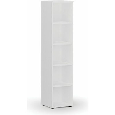 Primo Kancelářský regál WHITE, 1781 x 400 x 420 mm, bílá – Zboží Dáma