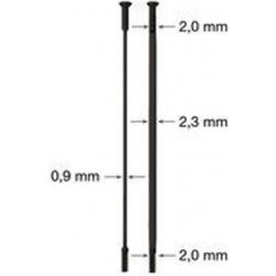 drát nerez Sapim CX Ray 2-2,3/0,9-2 mm přímý černý 308 mm