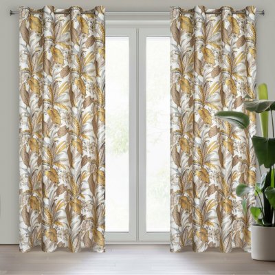 Design 91 ZATEMŇOVACÍ ZÁVĚS NA KROUŽCÍCH BARI 140X250 CM VZROROVANÁ – Hledejceny.cz