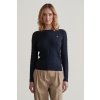 Dámský svetr a pulovr Gant STRETCH COTTON CABLE C-NECK EVENING BLUE