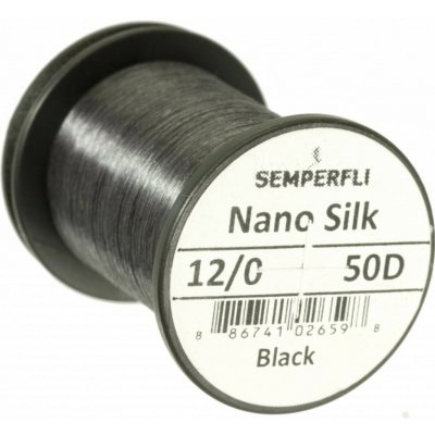 HANÁK - Vazací nit Semperfli Nano Silk 18/0 Černá - 100m – Hledejceny.cz