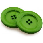 Pro Háčkování Knoflík kulatý plast 30 mm, zelený – Zboží Mobilmania