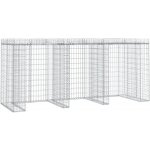 Greatstore Gabionový 270 x 91 x 120 cm pozinkované železo – Hledejceny.cz