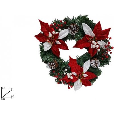 PROHOME Věnec vánoční 46 cm – Zboží Mobilmania