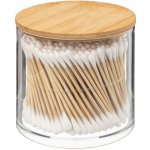 5Five Sklenený box vatových tyčinek Bambus 300 ks – Zboží Dáma