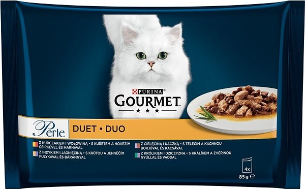 Gourmet Perle Duo Masový výběr 4 x 85 g