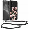 Pouzdro a kryt na mobilní telefon Samsung Pevné silikonové kwmobile Crossbody Samsung Galaxy A54 5G s popruhem přes rameno - Magnólie