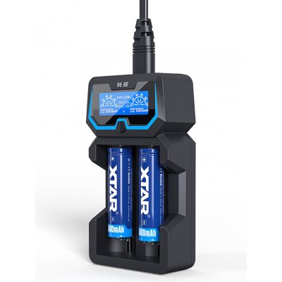 XTAR USB/AC X2 3.6/3.7V Li-Ion 1.2v Ni-Mh Ni-Cd – Hledejceny.cz