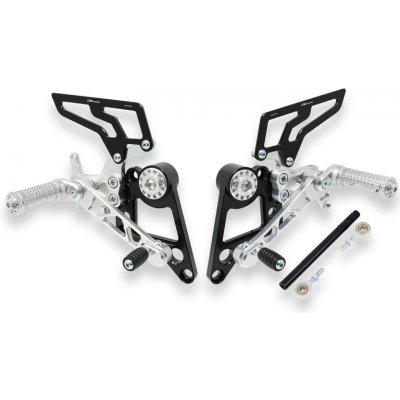 CNC Racing ITALY Nastavitelný stupačkový set - přepákování CNC Racing pro DUCATI Hypermotard Barva: STŘÍBRNÁ – Sleviste.cz