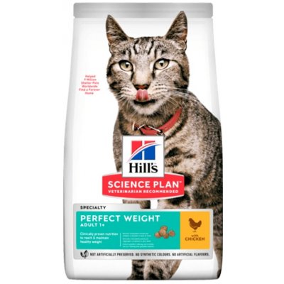 Hill's Feline Adult Perfect Weight Chicken 7 kg – Zboží Mobilmania