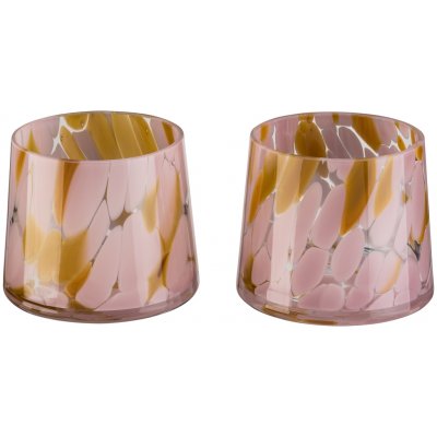 LIVARNO home Svícen na čajovou svíčku, 2 kusy (kuželovitá/žlutá) – Zboží Dáma