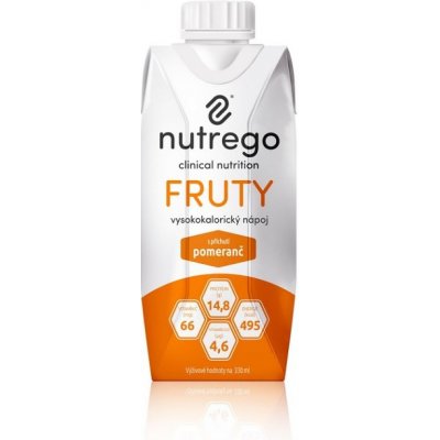 NUTREGO FRUTY S PŘÍCHUTÍ POMERANČ POR SOL 12X330ML – Hledejceny.cz