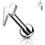 Šperky4U piercing do brady labreta titan blesk TIT1102-1208 – Hledejceny.cz