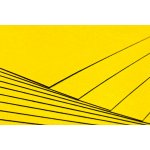 Tvrdý kreativní papír žlutý A4 - 300g