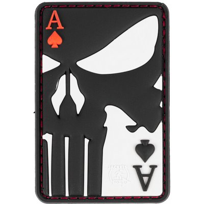JTG PVC 3D nášivka "Punisher Ace Of Spades" - černá + Doprava zdarma – Sleviste.cz
