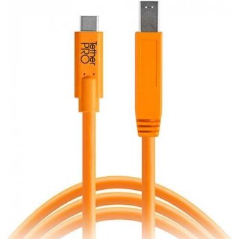 Tether Tools CUC3415-ORG USB-C na 3.0 USB-B, 4,6m, oranžový