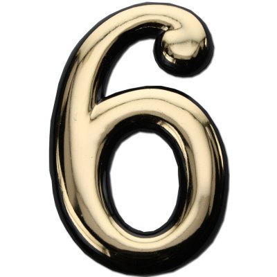 Domovní číslo popisné plast č. 6 - 24053 – HobbyKompas.cz