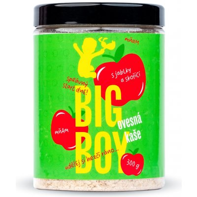 BIG BOY Ovesná kaše s jablky a skořicí 300 g – Sleviste.cz