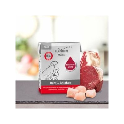 Platinum Natural Menu Adult Beef & Chicken 90 g – Sleviste.cz