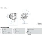 generátor BOSCH 0 986 085 180