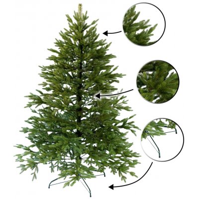 Foxigy Vánoční stromek Smrk kavkazský 3D 220 cm Royal – Sleviste.cz