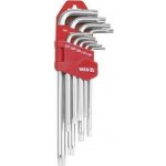 Imbusové klíče TORX s otvorem 9 ks delší - T10, T15, T20, T25, T27, T30, T40, T45, T50 – HobbyKompas.cz