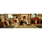 Obrazy - Botticelli, Sandro: Poslední zázrak a smrt St. Zenobia - reprodukce obrazu