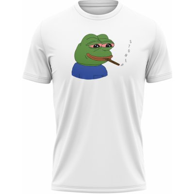 MemeMerch tričko Pepe Stoned White