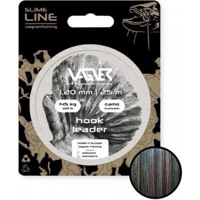 Vagner Návazcová šňůra Hook Leader Camo Multicolor 25 m 1,2 mm – Zboží Mobilmania