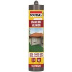 Soudal stavební silikon 300 g šedá – Zboží Mobilmania