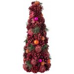 Růžový vánoční stromek se šiškami Pinecone – 21*21*50 cm - J-Line by Jolipa – Hledejceny.cz