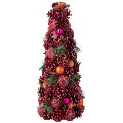 Růžový vánoční stromek se šiškami Pinecone – 21*21*50 cm - J-Line by Jolipa – Hledejceny.cz