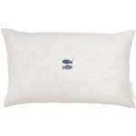 Bastion Collections Lněný polštář s výplní Naturel / Heart in Rose přírodní 30x50 – Hledejceny.cz