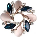 Amparo Miranda Brož Blue Flower AM6302 – Zboží Mobilmania