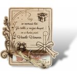 Dřevěné přání MILION - 60 let – Zboží Dáma