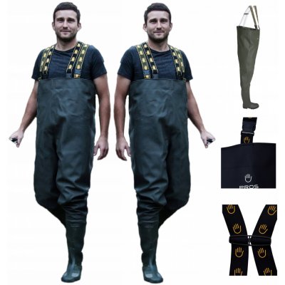 Procera FISHER CHEST WADERS Prsačky olivové – Zboží Dáma