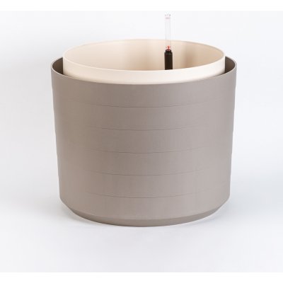 Plastia Květináč Berberis 55 cm taupe/slonová kost – Hledejceny.cz