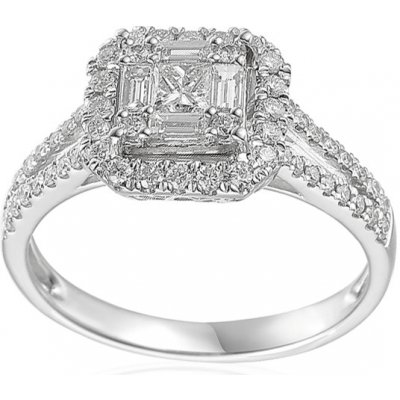 iZlato Forever Briliantový zásnubní prsten z bílého zlata IZBR701 – Zboží Mobilmania