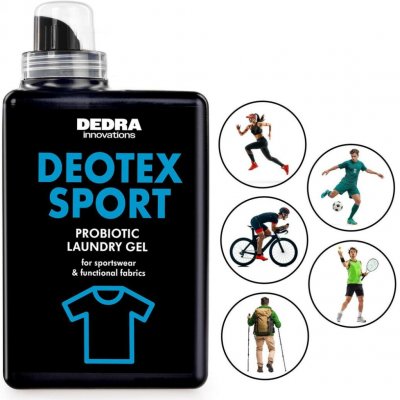 DEOTEX SPORT Probiotický prací gel na sportovní a funkční oblečení proti zápachu hloubkově čistí & chrání vlákna 30 praní – Hledejceny.cz
