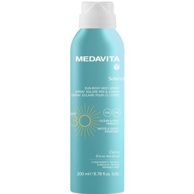Medavita SOLARICH Sprej SPF30 tělová parfémovaná mlha ultra lehká textura 200 ml – Sleviste.cz