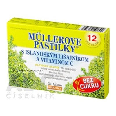 Dr. Müller Pharma Müllerovy pastilky s islandským lišejníkem 36 pastilek – Hledejceny.cz