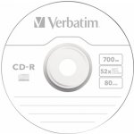 Verbatim CD-R 700MB 52x, AZO, spindle, 25ks (43432) – Zboží Živě