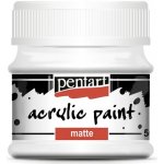 Pentart Akrylová barva matná 50 ml BÍLÁ – Zbozi.Blesk.cz