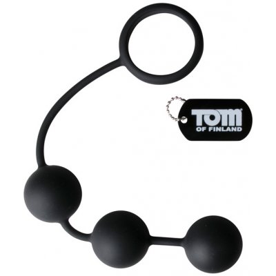 Tom of Finland Silicone Cock Ring With 3 Weighted Balls